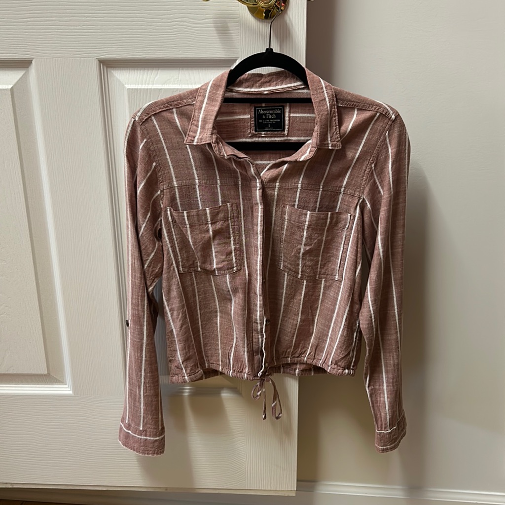 Abercrombie Cropped Button Down Shirt